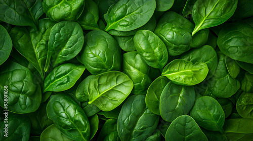 Spinach Leaves Overlapping Pattern