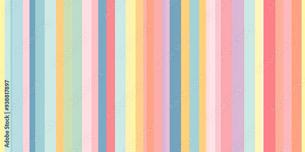 Vibrant striped pattern with pastel hues for a continuous summer-inspired backdrop. Vibrant striped pattern with pastel hues for a continuous summer-inspired backdrop.