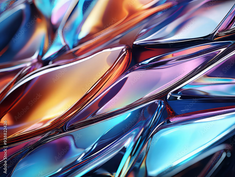 Gorgious Abstract background with glass cubes