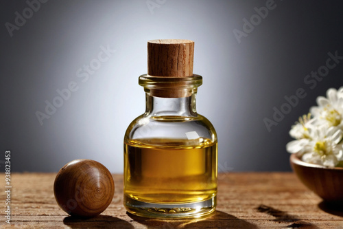 Wallpaper Mural Small Bottle of Spa Oil with Copy Space for Text Torontodigital.ca