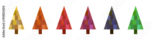 Abstrakte Weihnachtsbäume