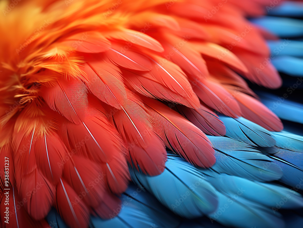 Fototapeta premium Incredible feathers arrangement