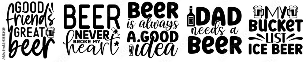 Classic Beer Quotes, Inscriptions Collection Vector Illustration for Motion Graphics, Infographic, Newsletter Classic Beer Quotes, Inscriptions Collection Vector Illustration for Motion Graphics, Infographic, Newsletter