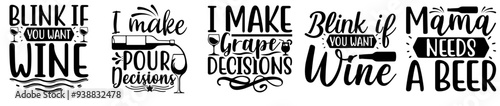 Minimalist Beer Quotes, Labels And Badges Bundle Vector Illustration for Bookmark, Mug Design, Logo