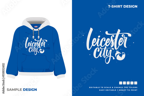 leicester lettering art sweater design