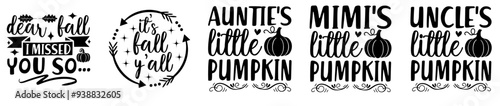 Cute Autumn Labels And Badges, Invitation Collection Vector Illustration for Packaging, Holiday Cards, Magazine
