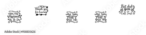 Vibrant Doormat Calligraphy, Hand Lettering Bundle Vector Illustration for Announcement, Advertising, Icon