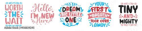 Vibrant Baby Trendy Retro Style Illustration, Quotes Collection Vector Illustration for Presentation, Logo, Magazine