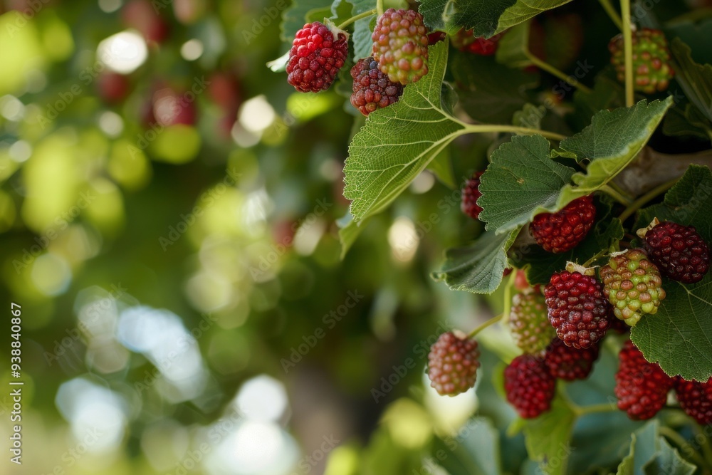 Black mulberry harvest on a branch in the garden, agribusiness business concept, organic healthy food and non-GMO fruits with copy space
Black mulberry harvest on a branch in the garden, agribusiness business concept, organic healthy food and non-GMO fruits with copy space