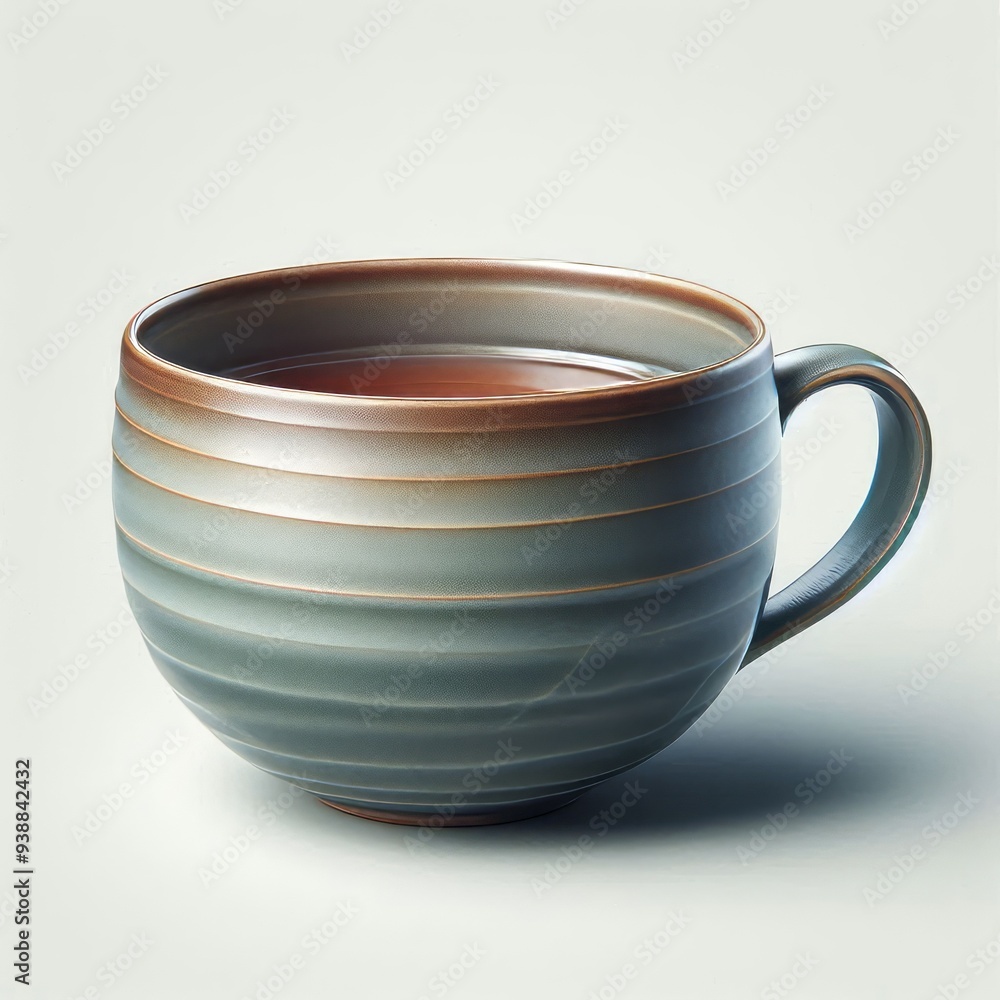 ceramic cup with handle on white background ceramic cup with handle on white background