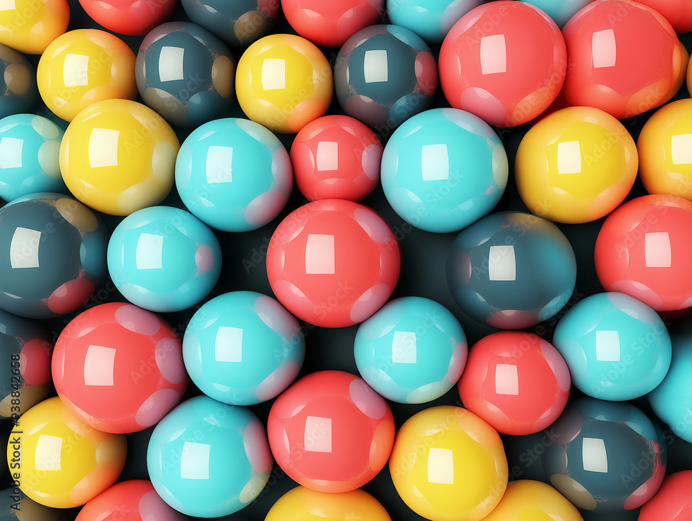 a background with pastel and vibrant 3D spheres, combining matte and glossy finishes for a dynamic and visually engaging effect a background with pastel and vibrant 3D spheres, combining matte and glossy finishes for a dynamic and visually engaging effect