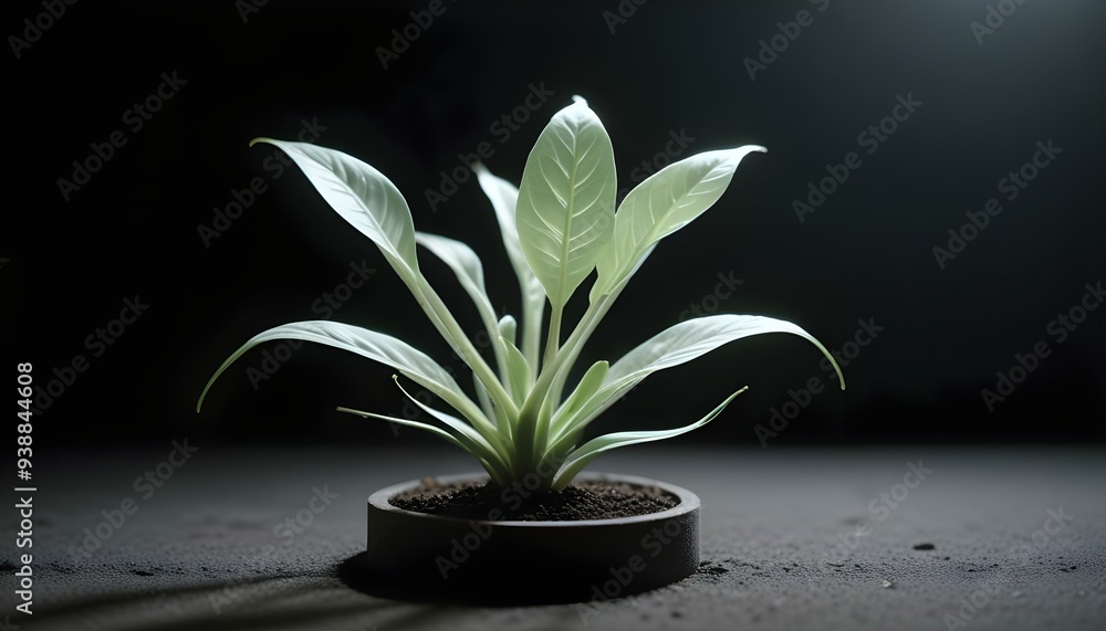 A plant growing in a wooden box with the sun behind it A plant growing in a wooden box with the sun behind it