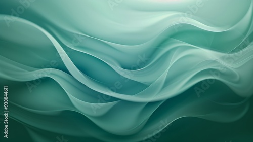 Wallpaper Mural Add sophistication with this blue green gradient wave background. Ideal for websites, social media, ads, and presentation design Torontodigital.ca