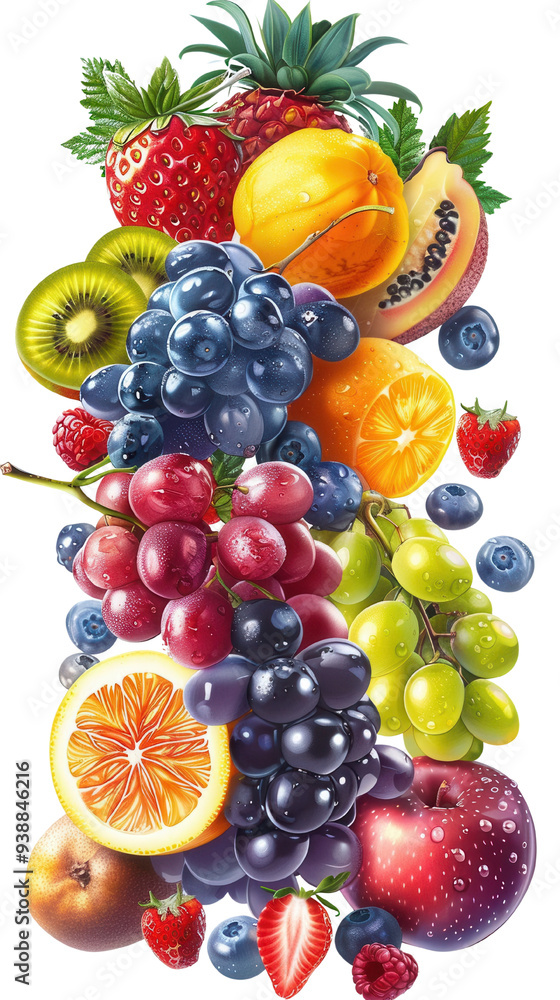A lot of realistic fruits PNG A lot of realistic fruits PNG