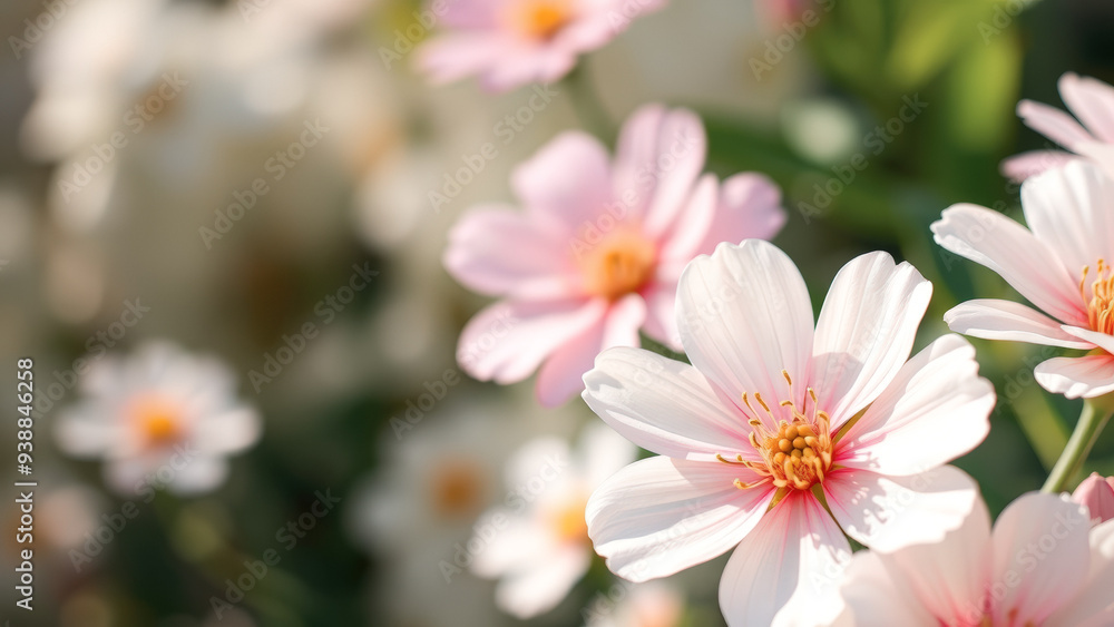 Obraz premium Close-up of a pink flower with blurred background