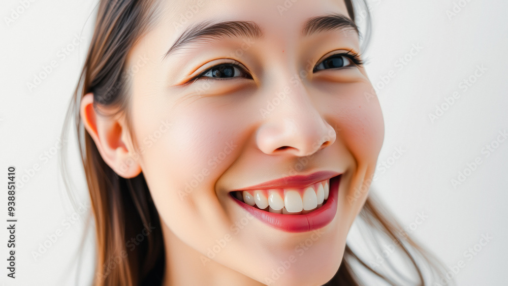 Close up of a beautiful woman smiling Close up of a beautiful woman smiling