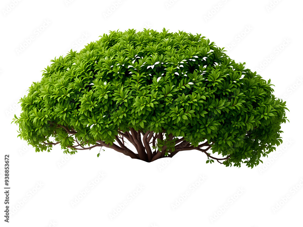 Fototapeta premium Bush on Transparent Background