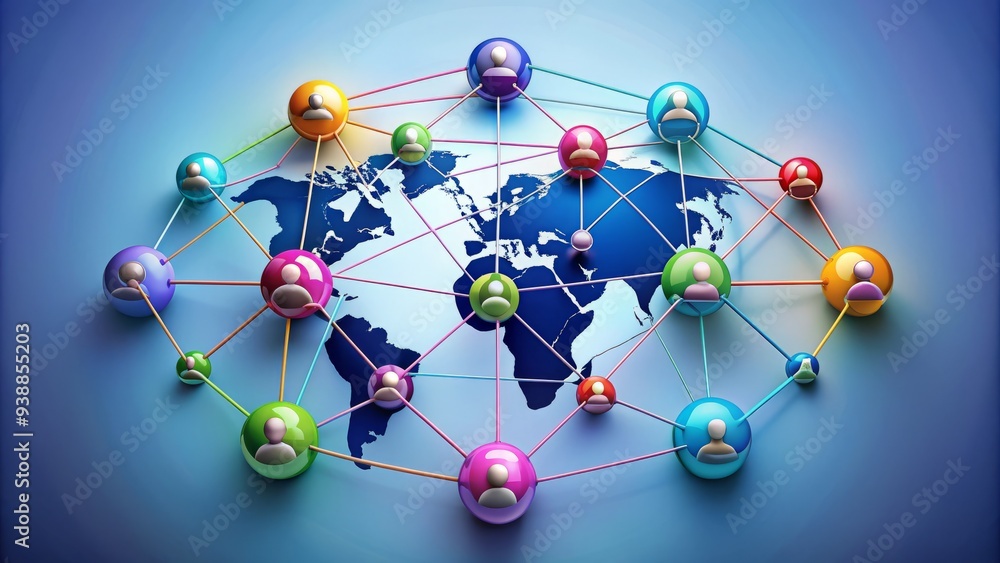 A modern, stylized icon featuring interconnected nodes and lines, symbolizing unity, teamwork, and global networking, set against a bright, clean, and minimalist background. A modern, stylized icon featuring interconnected nodes and lines, symbolizing unity, teamwork, and global networking, set against a bright, clean, and minimalist background.