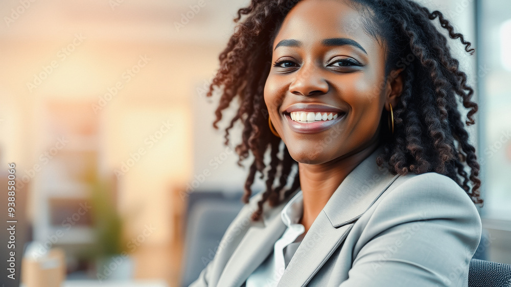 Portrait of a smiling businesswoman in a modern office Portrait of a smiling businesswoman in a modern office