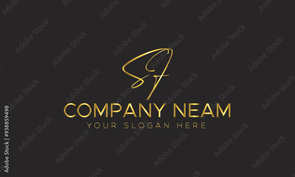 initial luxury signature logo design initial Handwriting vector logo design initial luxury signature logo design initial Handwriting vector logo design