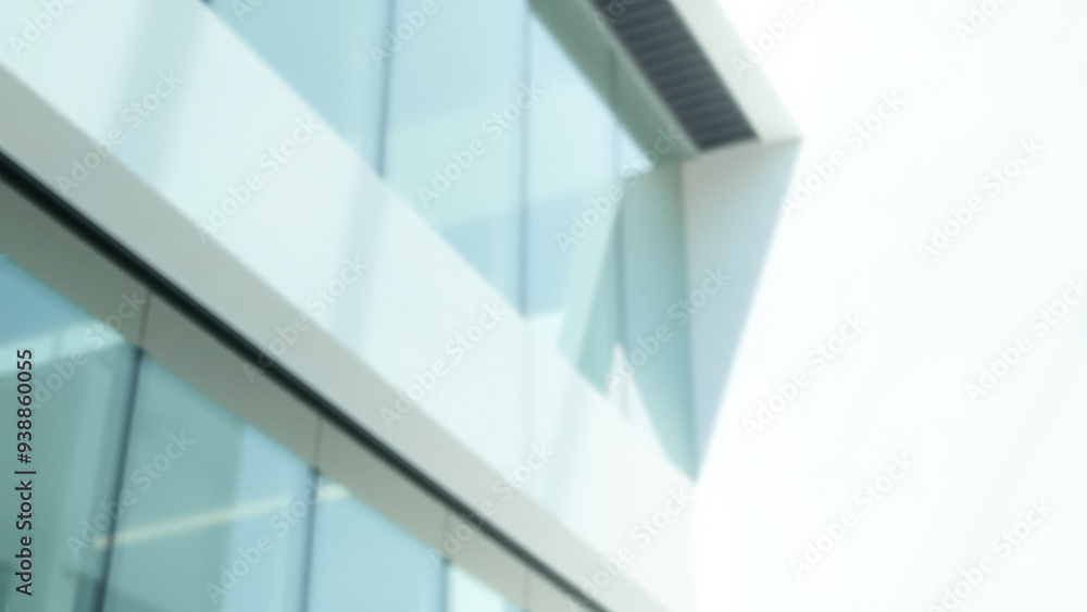 Obraz premium Blurred Glass Building Abstract