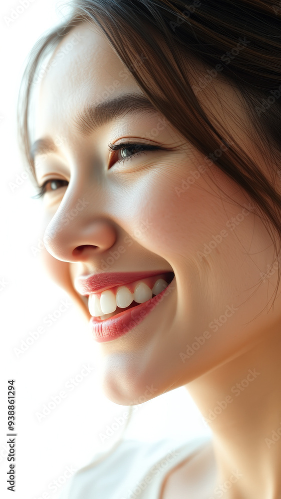 Close-up Portrait of a Smiling Woman Close-up Portrait of a Smiling Woman