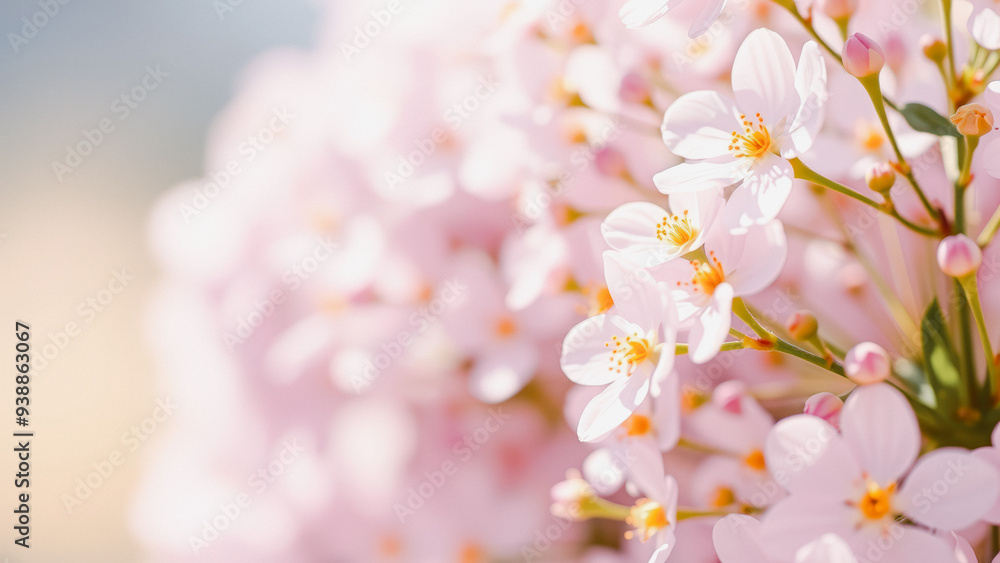 Obraz premium Blooming Pink Flowers In Spring