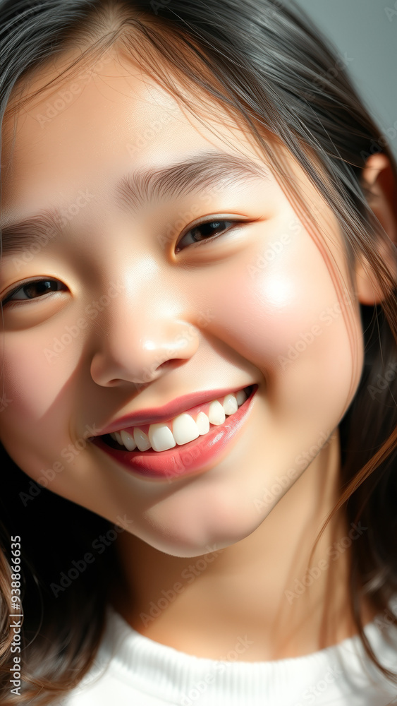 Close up portrait of a smiling young woman Close up portrait of a smiling young woman