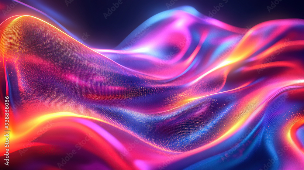 Fototapeta premium 3D render of an abstract background with colorful