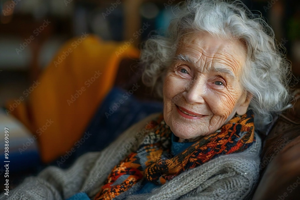 Elderly Woman Embracing the Aging Process with Joy Elderly Woman Embracing the Aging Process with Joy