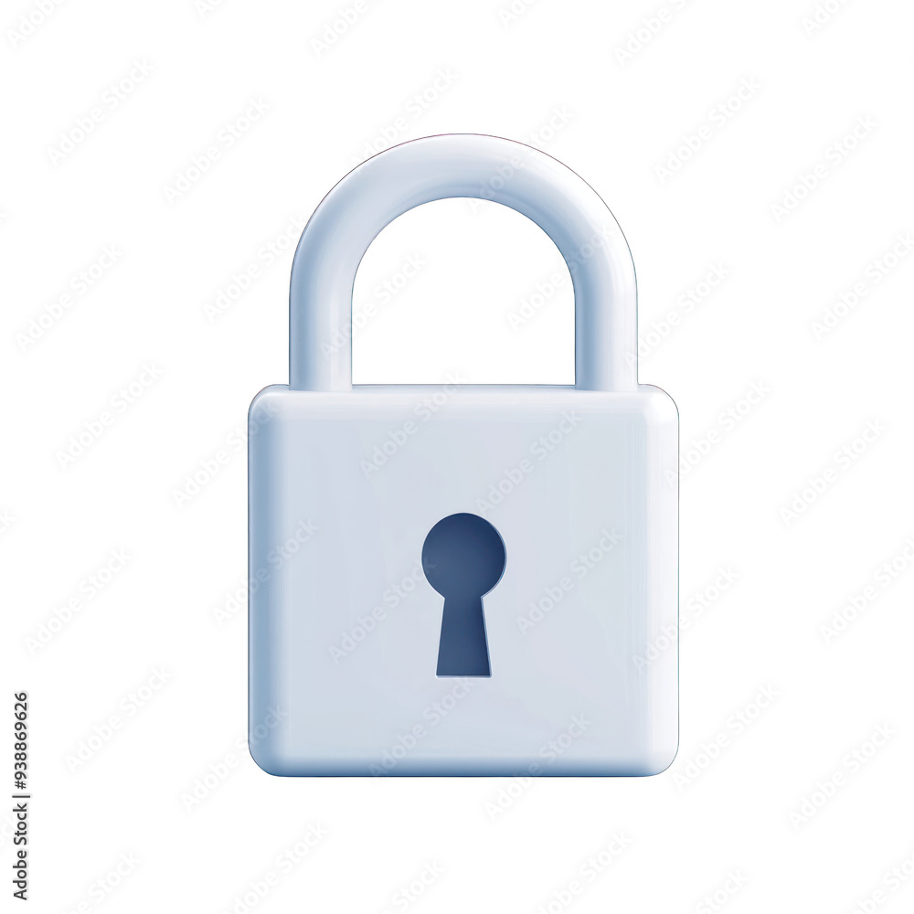 White padlock icon symbolizing security and protection. Ideal for digital security concepts, data protection visuals, and website icons. transparent background White padlock icon symbolizing security and protection. Ideal for digital security concepts, data protection visuals, and website icons. transparent background