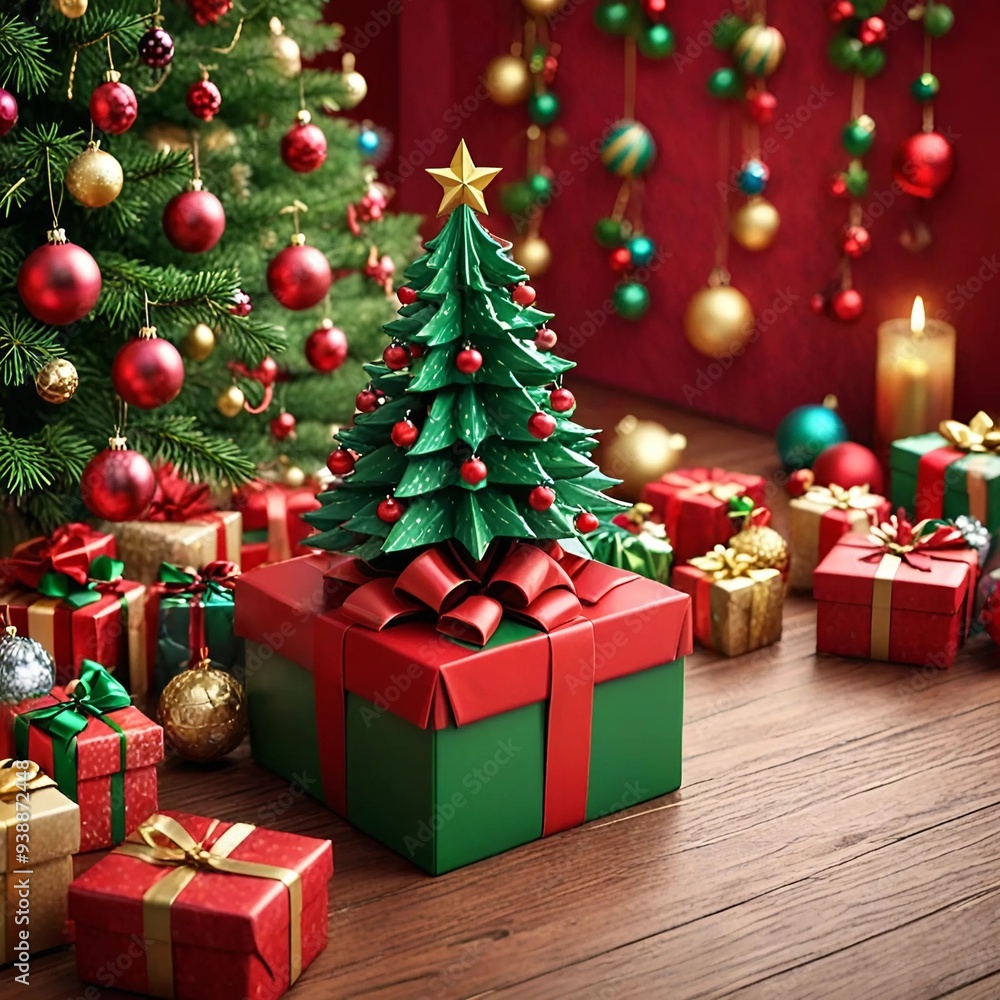 christmas tree with gifts christmas tree with gifts