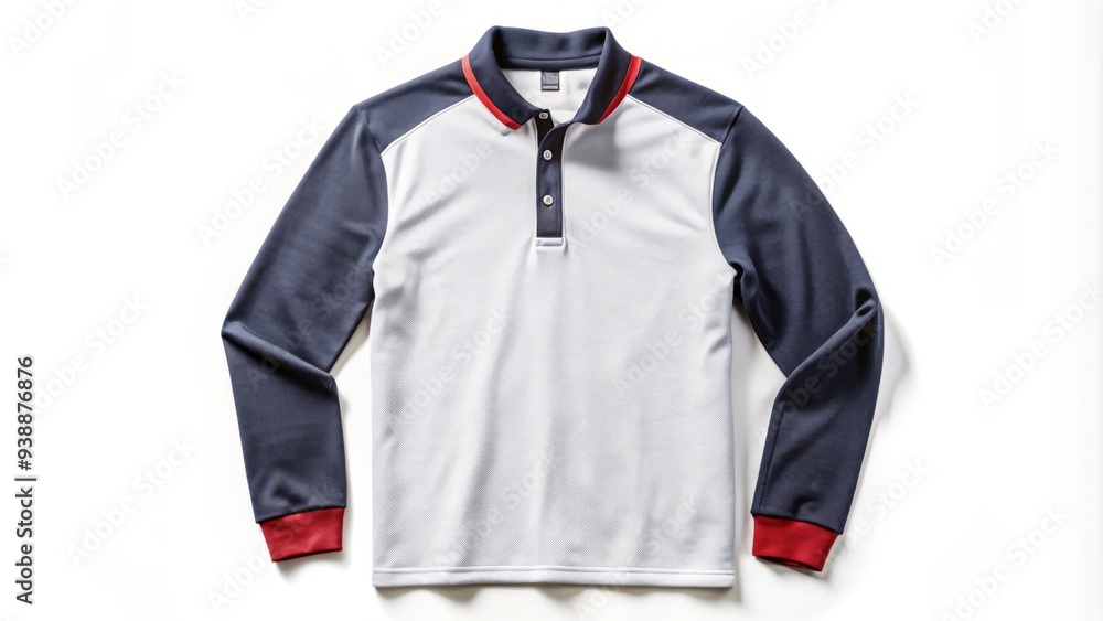 Casual wear with prominent embroidered logo on chest, foldable sleeves, and contrasting stitching, laid out on a crisp white background for e-commerce display. Casual wear with prominent embroidered logo on chest, foldable sleeves, and contrasting stitching, laid out on a crisp white background for e-commerce display.