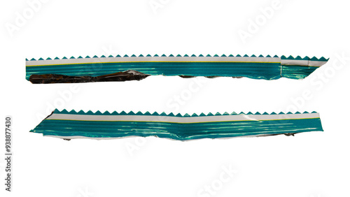 Zig zag ridge of potato chips bag