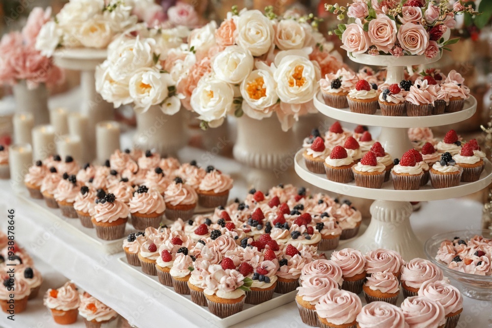 Table variety cupcakes desserts left side table there Delightful Table variety cupcakes desserts left side table there Delightful