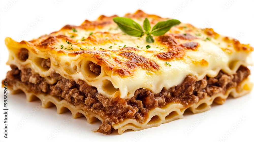 Savory lasagna layered with rich meat sauce and creamy cheese prepared in a cozy kitchen on a sunny afternoon Savory lasagna layered with rich meat sauce and creamy cheese prepared in a cozy kitchen on a sunny afternoon
