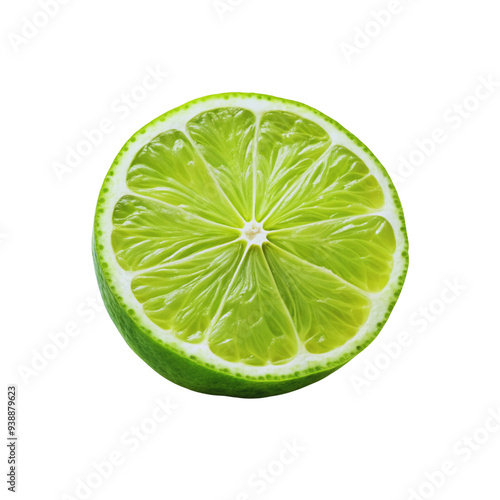 piece of green lime  illustration.
