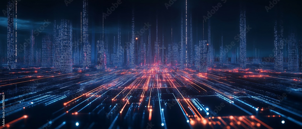 Big data connection technology concept Big data connection technology concept