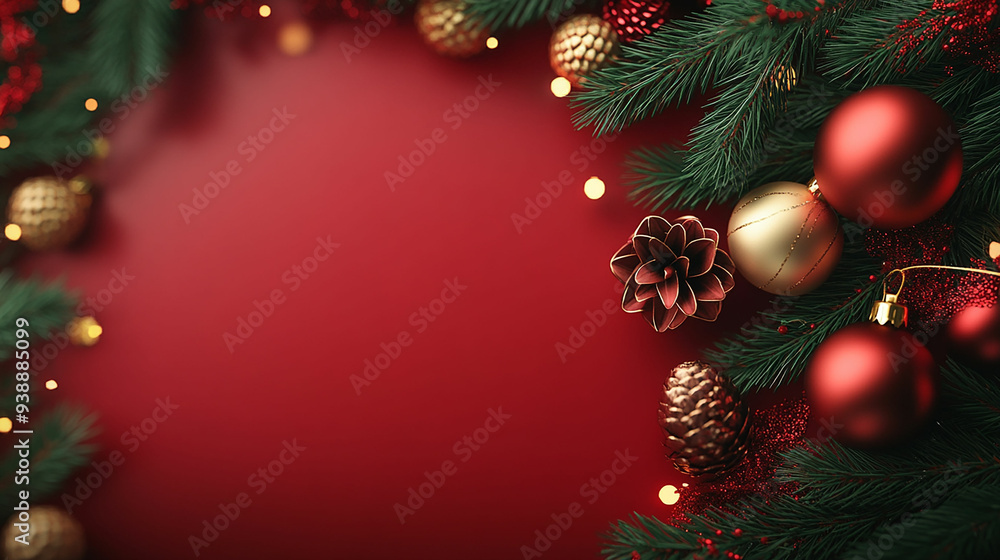 クリスマス背景 | レッドデコレーション | クリスマスリース03 クリスマス背景 | レッドデコレーション | クリスマスリース03