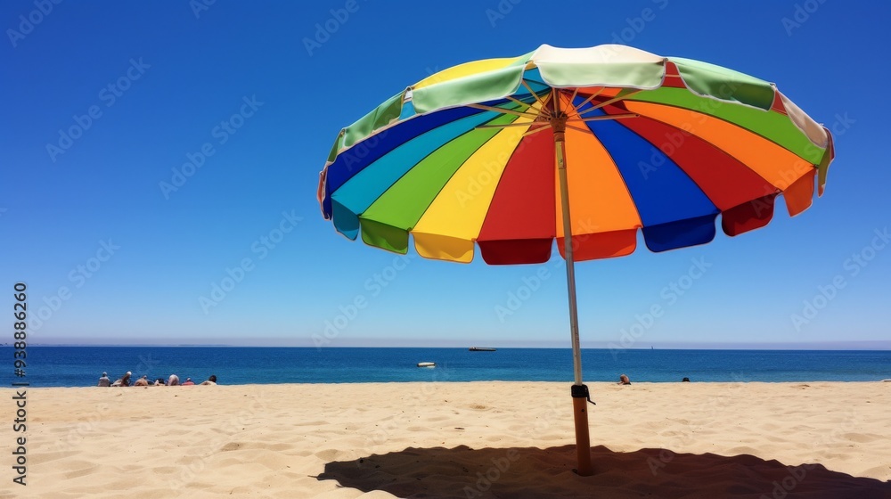 Rainbow Beach Umbrella on a Sunny Day. Rainbow Beach Umbrella on a Sunny Day.