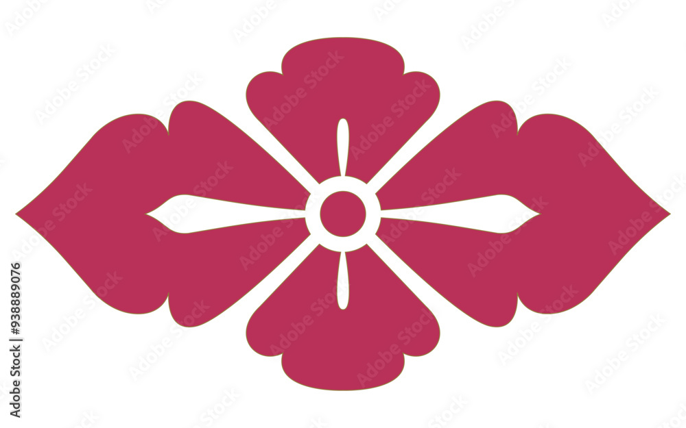 The Hanabishi Crest is a flower-like Japanese mon The Hanabishi Crest is a flower-like Japanese mon