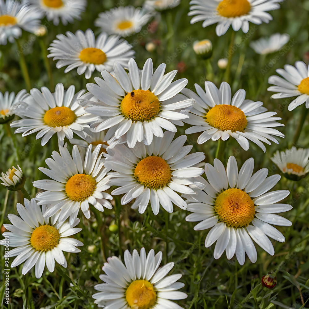 Obraz premium Nature beauty in colors meadow daisy blossom