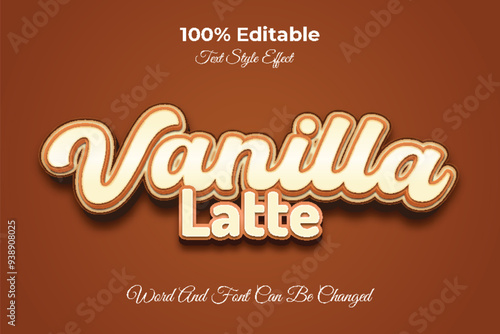 Vanilla late editable text effect template