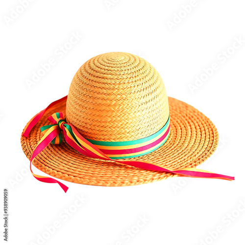 PNG a straw hat on a transparent background