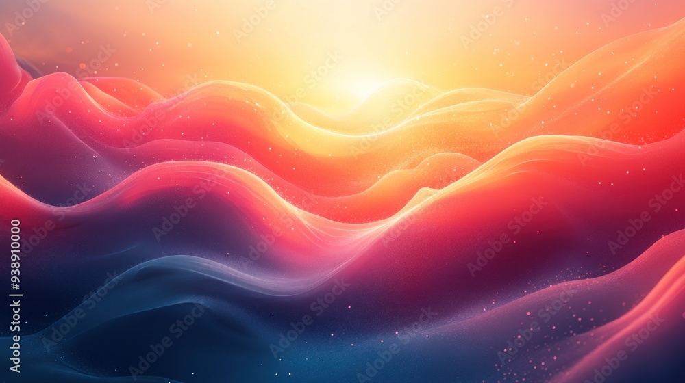 Obraz premium Abstract Sunset Landscape