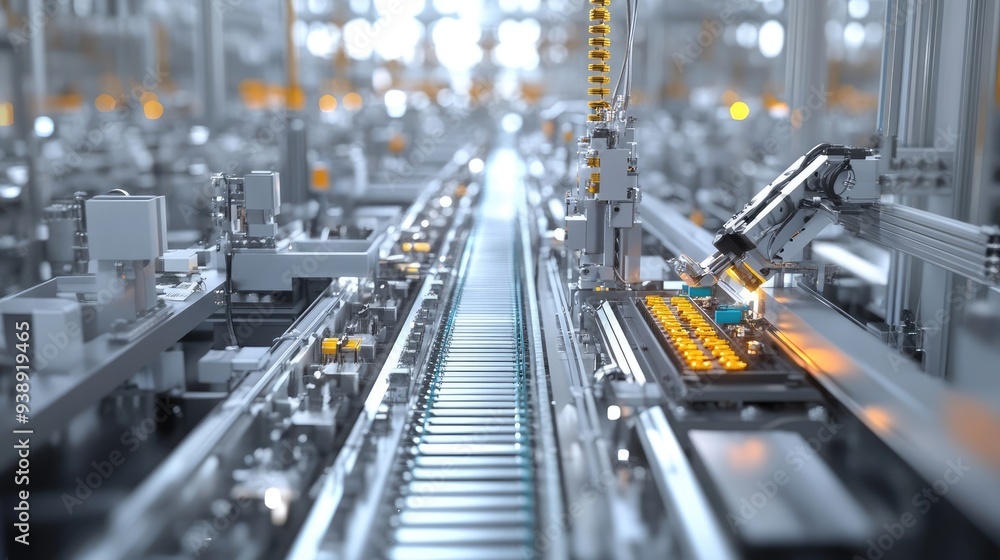 Factory Producing Hydrogen Fuel Cells Efficiently on a Modern Assembly Line Factory Producing Hydrogen Fuel Cells Efficiently on a Modern Assembly Line