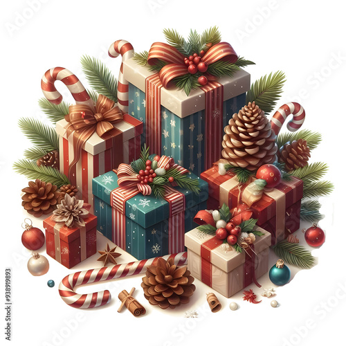 Christmas tree with gifts