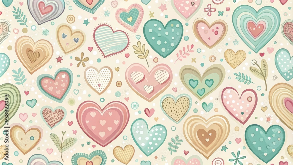 Hearts and numbers entwined in a whimsical design, symbolizing the math of love, featuring pastel hues and hand-drawn elements on a soft, creamy background. Hearts and numbers entwined in a whimsical design, symbolizing the math of love, featuring pastel hues and hand-drawn elements on a soft, creamy background.