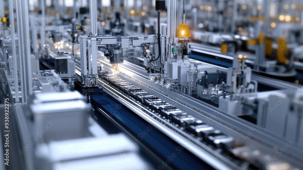 Factory Producing Hydrogen Fuel Cells Efficiently on a Modern Assembly Line Factory Producing Hydrogen Fuel Cells Efficiently on a Modern Assembly Line