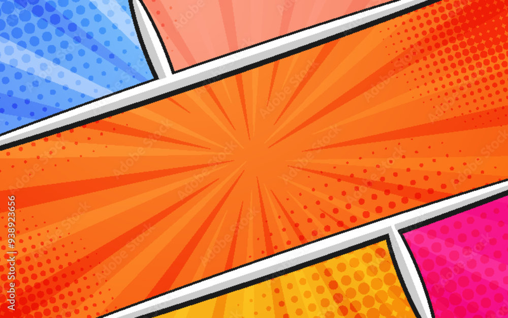 Obraz premium Comic Style Wallpaper or Background